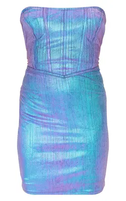 پیراهن کوتاه برند PRETTYLITTLETHING مدل corset bodycon