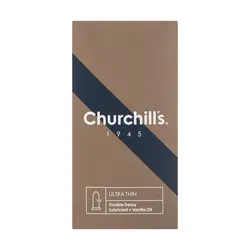 کاندوم نازک چرچیلز حاوی ماده تاخیری با اسانس وانیل و روان کننده 12 عددی Churchills Classic Delay Condoms 12 PSC
