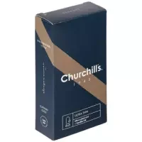 کاندوم فوق العاده نازک چرچیلز حاوی اسانس وانیل و روان کننده مضاعف بسته 12 عددی Churchills Ultra Thin Condoms 12 PSC