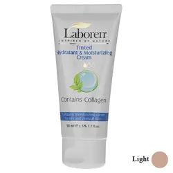 کرم آب رسان رنگی حاوی کلاژن پوست خشک لابورن laboren tinted hydratant and moisturizing cream