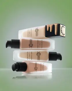 کرم پودر پمپی شیشه ای کانفست SPF 30 بدون چربی با نمای مات، حجم 30 میل CONFEST PUMP FOUNDATION SPF 30 ALL NUMBERS