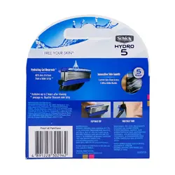 تیغ یدک 5 لبه شیک مدل هایدرو 4 عدد Schick Hydro Spare Model Blade 5 4pic