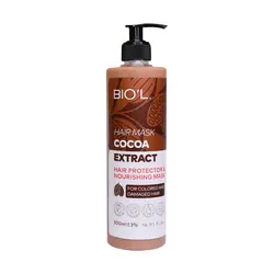 ماسک مو پمپی کاکائو داخل حمام بیول 500 میلی لیتر Biol Hair Mask Pumpy With Cocoa Extract 500 ml