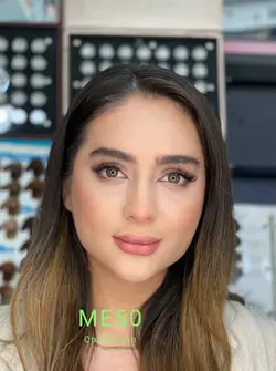 لنز رنگی فرش لیدی Fresh Lady soft contact Lens ME50 Opal Brown
