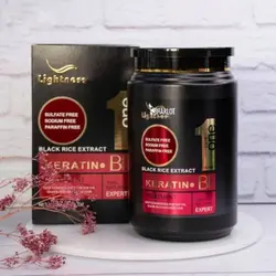 ماسک مو برنج سیاه لایتنس فری سولفاته حجم 1000 میل