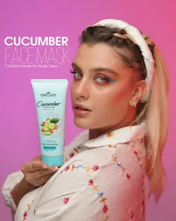 ژل ماسک صورت آبرسان و مرطوب کننده استارلیدی حاوی عصاره خیار و سی بری حجم Start lady Power CUCUMBER &amp; SEABERRY Mask 175 ml