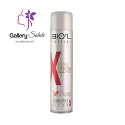 اسپری تافت حالت دهنده مو بیول مدل Extra Strong حجم 500 میل Biol Spray Hair Style Extra Strong Powerful 500ml