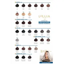 رنگ مو لولیا کد FB8 رنگ آبی فلورانسی روشن 120میل , Lollia Permanent Hair Color After Keratin 3D