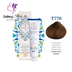 رنگ مو لولیا کد T776 رنگ کاپوچینو 120میل , Lollia Permanent Hair Color After Keratin 3D