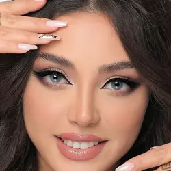 لنز چشم گلدن مود رنگ آبی ازول Golden Mood Lenses 3D Hydroclear Azul