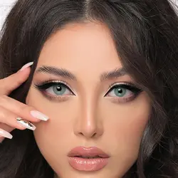 لنز چشم گلدن مود رنگ سبز زمردی Golden Mood Lenses 3D Hydroclear Emerald