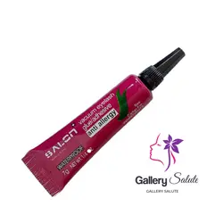 چسب مژه تیوپی مشکی سالن پلاس آنتی‌ آلرژی وزن 7 گرم salon+ vacuum eyelash glue adhesive anti allergy