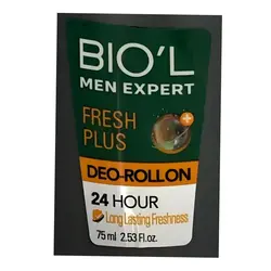 مام رول ضد تعریق مردانه فرش پلاس بیول(BIOL)- 75میلی لیتر fresh plus deo mum roll men expert BIOL75 mil