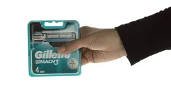 تیغ یدک ژیلت مدل Mach 3 بسته 4 عددی Gillette Mach 3 Blades Pack of 4
