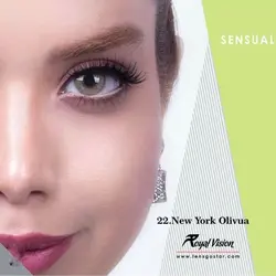 لنز رویال ویژن  کد 22 , Royal Vision Royal Vision sensual beauty lenses New York Olivia