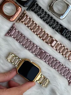 بند اپل واچ استیل دیاموند تسمه ای کارتیر