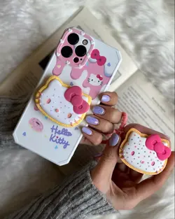 کاور ایرپاد هلو کیتی صورتی + بندست