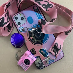 قاب موبایل آیفون کمرا لیزری + پاپ سوکت + جاسویچی دوربین + بند