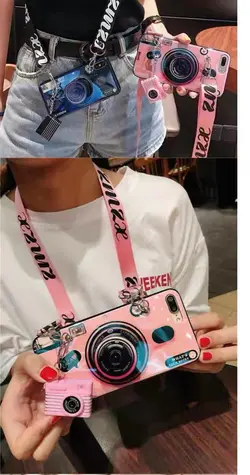 قاب موبایل آیفون کمرا لیزری + پاپ سوکت + جاسویچی دوربین + بند