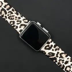 بند اپل واچ پلنگی سیلیکونی سگک فلزی