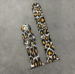 بند اپل واچ سیلیکونی پلنگی زرد و مشکی