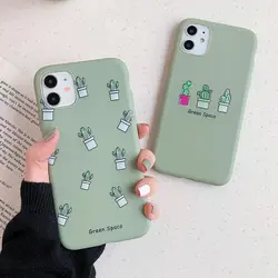 قاب موبایل آیفون کاکتوس سبز