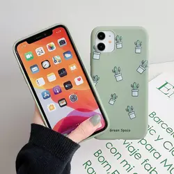 قاب موبایل آیفون کاکتوس سبز