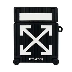 کاور ایرپاد آف وایت سیلیکونی چمدونی + بند ست