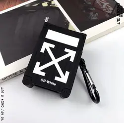 کاور ایرپاد آف وایت سیلیکونی چمدونی + بند ست