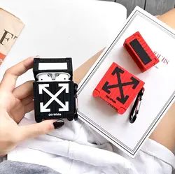 کاور ایرپاد آف وایت سیلیکونی چمدونی + بند ست