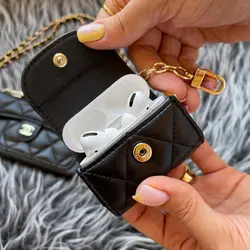 کاور ایرپاد شنل بالشتی + بند زنجیری ست