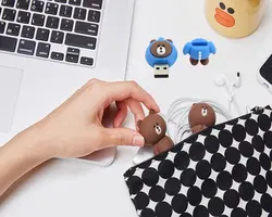 فلش عروسکی خرس تدی بر قهوه ای
