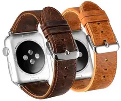 بند اپل واچ چرم ساده مات