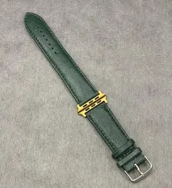 بند اپل واچ چرم طبیعی سبز