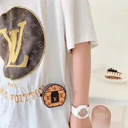 کاور ایرپاد لویی ویتون گرد + زنجیر ست