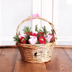 سبد گل و شکلات رویای خوشمزه