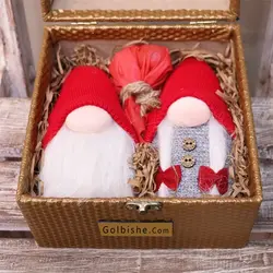 صندوقچه چوبی شکلات و عروسک لی لی پوت