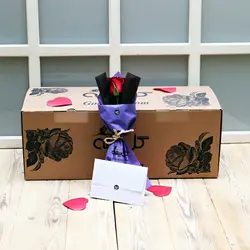 جعبه سورپرایز گل و بادکنک تولد و عروسک