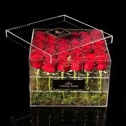 جعبه گل پرنسا 20،16،9 شاخه گل رز هلندی