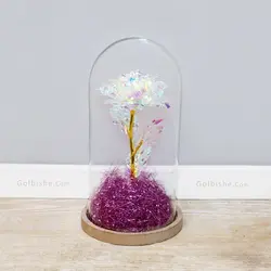 جام گل رز کریستال زرین