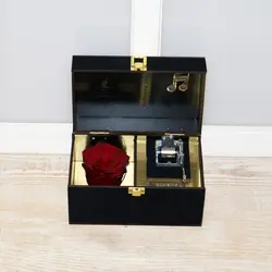 جعبه گل رز جاودان موزیکال مدل Infinity