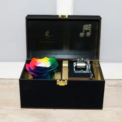 جعبه گل رز جاودان موزیکال مدل Infinity