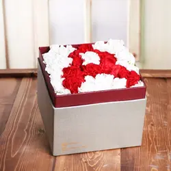 جعبه گل ژیوا نقره ای مدل حروف ( تمام حروف )