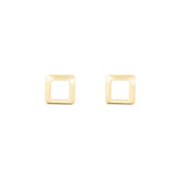 گوشواره طلا طرح مربع GE013