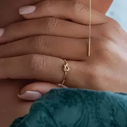 انگشتر طلا مدل گره J0025