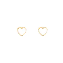 گوشواره طلا طرح قلب P0039