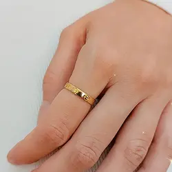 انگشتر طلا مدل پیچ P0090
