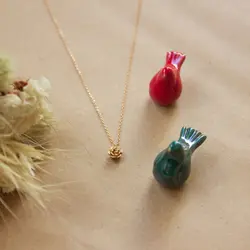 نیمست طلا طرح گل رز P0020