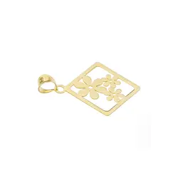 آویز گردنبند طلا طرح گل GP011