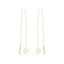 گوشواره بخیه ای طرح ستاره GE006